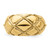 14k Quilted Rope Solid Dame Ring