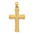14k Reversible Diamond-cut Cross Pendant - K3-7D6EA6BA-4328