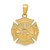 14k Reversible Fire Department Shield Pendant