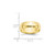 10k Yellow Gold 6mm Lightweight Half Round Wedding Band Size 8.5