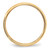 10k Yellow Gold 6mm Lightweight Milgrain Half Round Wedding Band Size 10