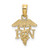 14K RN Caduceus Charm - K2-1A8ED2F3-3539