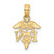 14K RN Caduceus Charm - K2-1A8ED2F3-3539