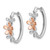 14k Rose and White Gold Diamond Earrings - EM-408B72DF-3811