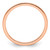 14K Rose Gold 1.2mm Beaded Stackable Band Size 5.5