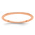 14K Rose Gold 1.2mm Beaded Stackable Band Size 8