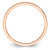 14K Rose Gold 1.2mm Flat Polished Stackable Band Size 7.5