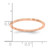 14K Rose Gold 1.2mm Flat Satin Stackable Band Size 10