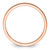 14K Rose Gold 1.2mm Flat Satin Stackable Band Size 4.5