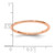 14K Rose Gold 1.2mm Half Round Polished Stackable Band Size 5.5