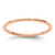 14K Rose Gold 1.2mm Half Round Polished Stackable Band Size 8.5