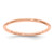 14K Rose Gold 1.2mm Half Round Satin Stackable Band Size 7