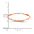 14K Rose Gold 1.2mm Half Round Satin Stackable Band Size 7