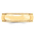 10k Yellow Gold 6mm Lightweight Milgrain Half Round Wedding Band Size 9