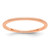 14K Rose Gold 1.2mm Milgrain Stackable Band Size 8