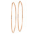 14k Rose Gold 1.2mm Polished Endless Hoop Earrings - XY-457DC35D-6550
