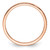 14K Rose Gold 1.2mm Twisted Wire Pattern Stackable Band Size 8