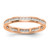 14k Rose Gold 1/2 carat Lab Grown Diamond VS/SI+ G+ Complete Channel Set Size 7 Eternity Band