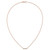 14k Rose Gold 1/4 carat Lab Grown Diamond VS/SI+ G+ Complete 18 inch Bar Necklace