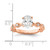 14k Rose Gold 1/6 carat Lab Grown Diamond VS/SI+ G+ 1 carat Center Oval Semi Mount Engagement Ring