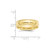 10k Yellow Gold 6mm Milgrain Half Round Comfort Fit Wedding Band Size 9