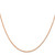 14K Rose Gold 14 inch 1.5mm Diamond-cut Rope with Lobster Clasp Chain