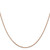 14K Rose Gold 16 inch .85mm Diamond-cut Spiga with Lobster Clasp Chain