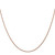 14K Rose Gold 16 inch 1.05mm Diamond-cut Spiga with Lobster Clasp Chain