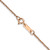 14K Rose Gold 16 inch 1.10mm Ropa with Spring Ring Clasp Chain