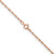 14K Rose Gold 16 inch 1.15mm Baby Rope with Spring Ring Clasp Chain