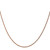 14K Rose Gold 16 inch 1mm Diamond-cut Man Made Rope with Lobster Clasp Chain