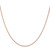 14K Rose Gold 18 inch 1.4mm Diamond-cut Cable with Lobster Clasp Chain