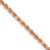 14k Rose Gold 2.75mm Diamond-cut Rope with Lobster Clasp Chain - 02-26544F27-5162