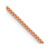 14K Rose Gold 20 inch 1.10mm Box Link with Lobster Clasp Chain