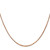 14K Rose Gold 20 inch 1.3mm Box Link with Lobster Clasp Chain