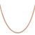 14K Rose Gold 20 inch 2.1mm Solid Polished Spiga with Lobster Clasp Chain