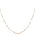 14K Rose Gold 20 inch Carded .6mm Cable Rope with Spring Ring Clasp Chain