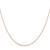14K Rose Gold 22 inch .5mm Baby Rope with Spring Ring Clasp Chain