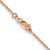 14K Rose Gold 22 inch 1.4mm Diamond-cut Cable with Lobster Clasp Chain