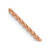 14K Rose Gold 22 inch 1.7mm Diamond-cut Spiga with Lobster Clasp Chain