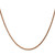 14K Rose Gold 22 inch 2.1mm Diamond-cut Spiga with Lobster Clasp Chain