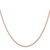 14K Rose Gold 24 inch 1.15mm Baby Rope with Spring Ring Clasp Chain