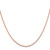 14K Rose Gold 24 inch 1.8mm Diamond-cut Cable with Lobster Clasp Chain