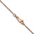 14K Rose Gold 24 inch 1mm Diamond-cut Man Made Rope with Lobster Clasp Chain