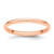14k Rose Gold 2mm Half-Round Wedding Band Size 8