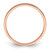 14k Rose Gold 2mm Lightweight Flat Wedding Band Size 8.5