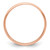 14k Rose Gold 2mm Lightweight Half Round Wedding Band Size 5.5