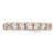 14k Rose Gold 3 carat Lab Grown Diamond VS/SI+ G+ Size 7.5 Shared Prong Eternity Band