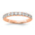 14k Rose Gold 3/4 carat Lab Grown Diamond VS/SI+ G+ Complete Wedding Band - RM-08BEC874-7509