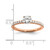14k Rose Gold 3/4 carat Lab Grown Diamond VS/SI+ G+ Semi Mount Round Size 5 Engagement Ring